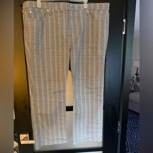 Torrid Gray Plaid Cropped High Boot Super Soft Pants